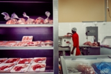 Al Jazeera feature on the Ponte Building and surrounding areas in Johannesburg CBD, South Africa. Meat can be seen inside a butchery/supermarket, inside Ponte. . Picture: Cornel van Heerden/Al Jazeera