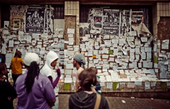 Al Jazeera feature on the Ponte Building and surrounding areas in Johannesburg CBD, South Africa. On a local makeshift advertising board, people will advertise single rooms to sublet. In Ponte and surrounding areas. . Picture: Cornel van Heerden/Al Jazeera
